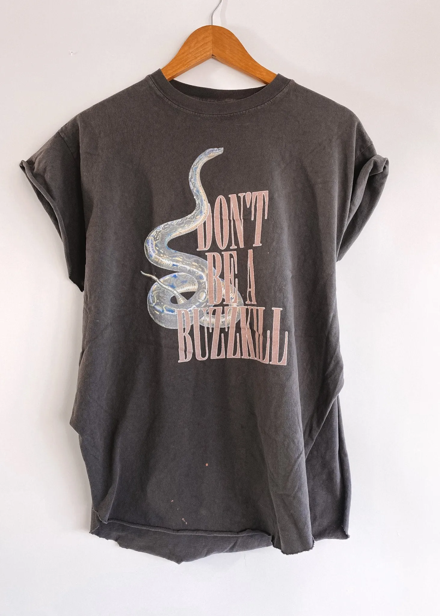 DON'T BE A BUZZKILL SIDE SLIT TEE