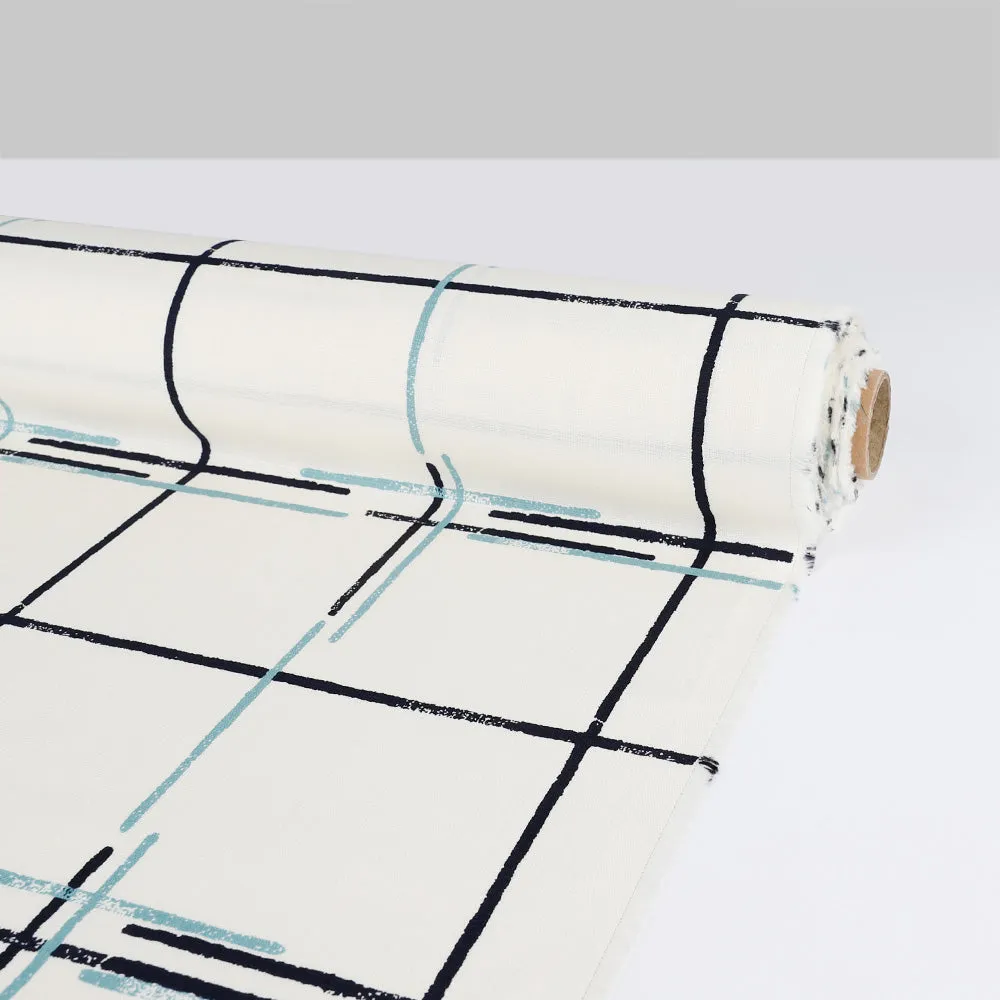 Drawn Check Stretch Cotton
