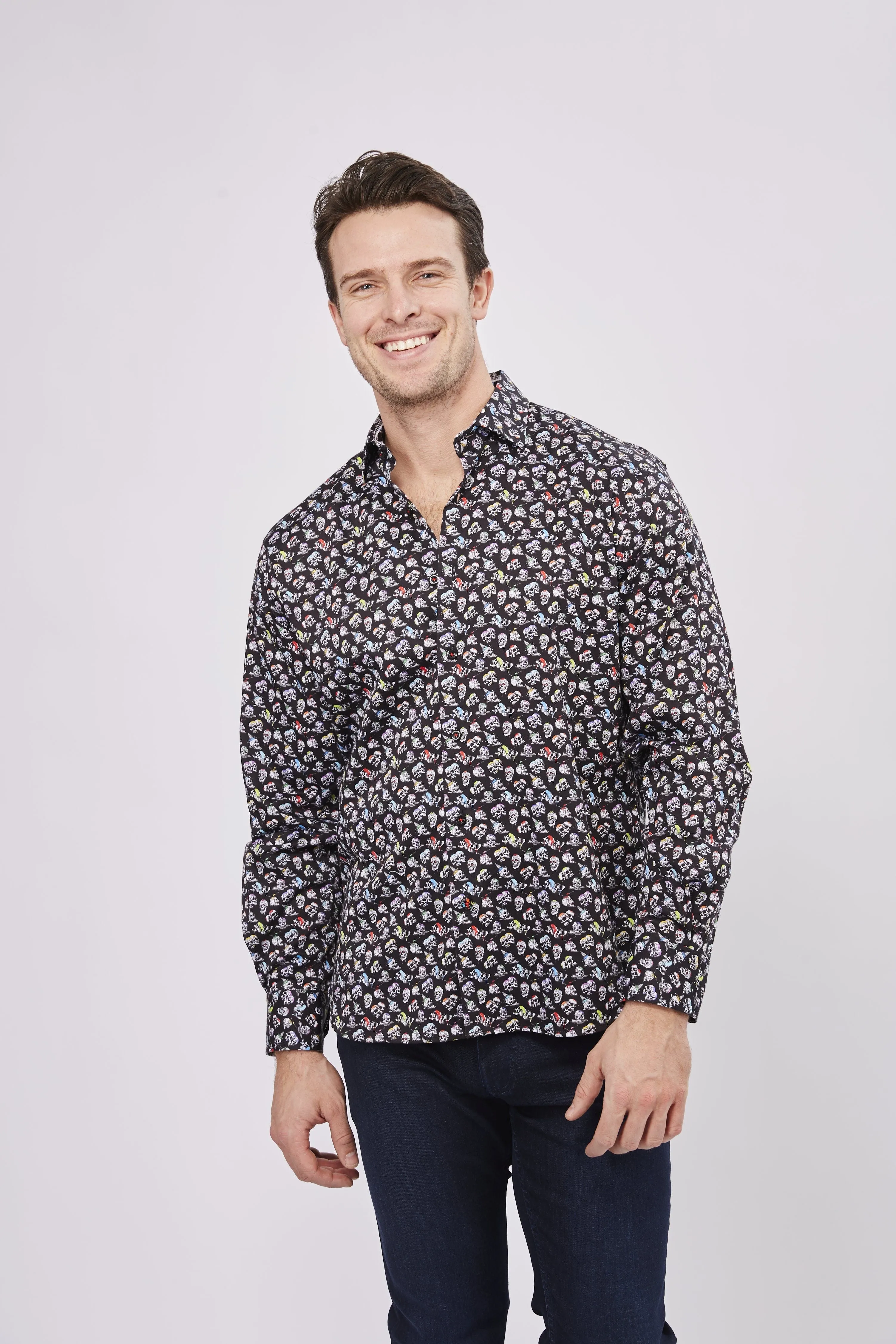 Dripping Skulls Sport Shirt