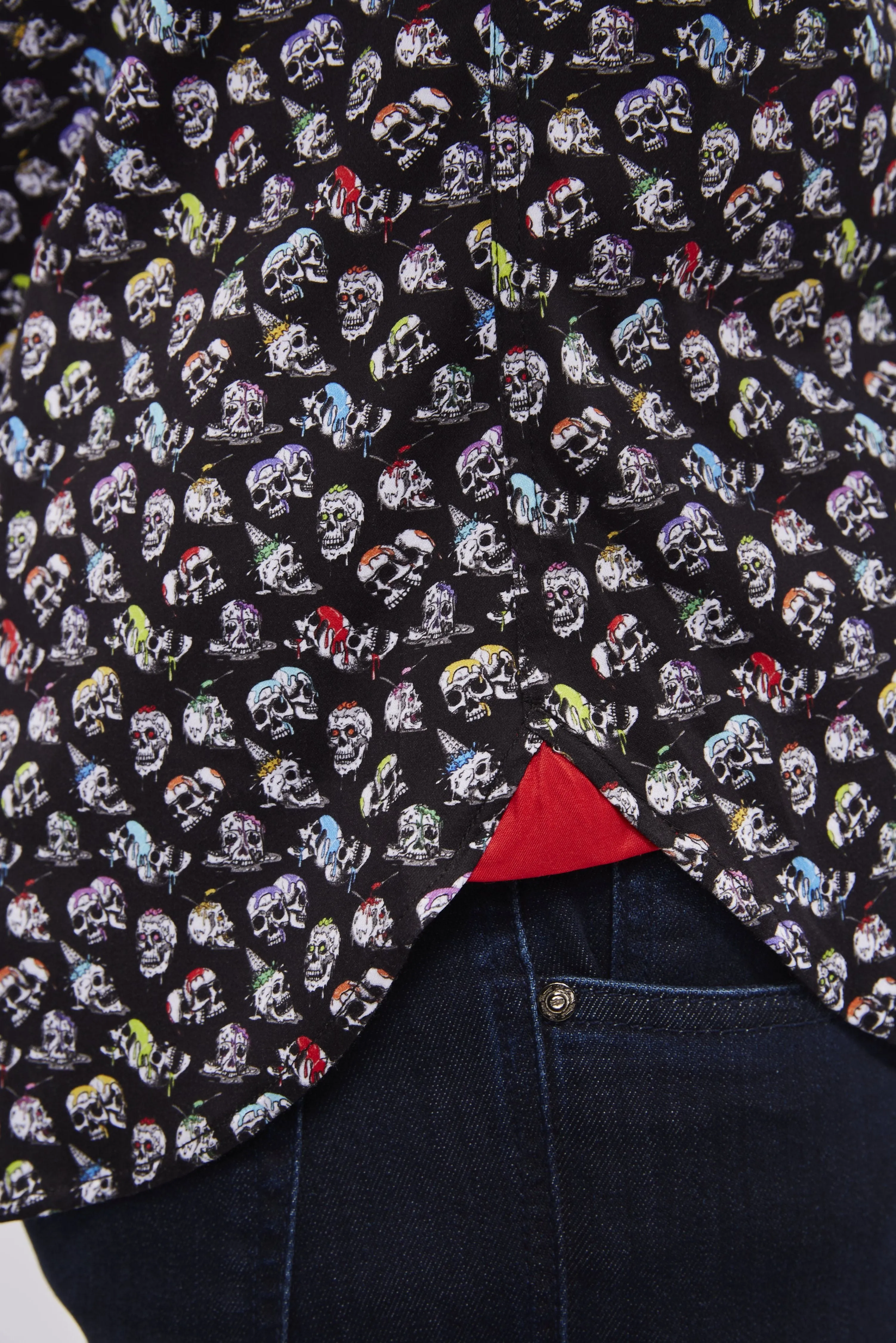 Dripping Skulls Sport Shirt