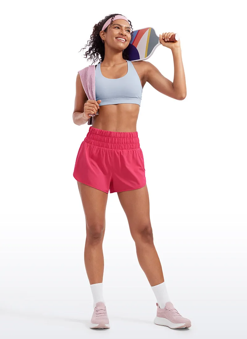 Feathery-Fit Soft Super High Waisted Dolphin Shorts Pocket 3''