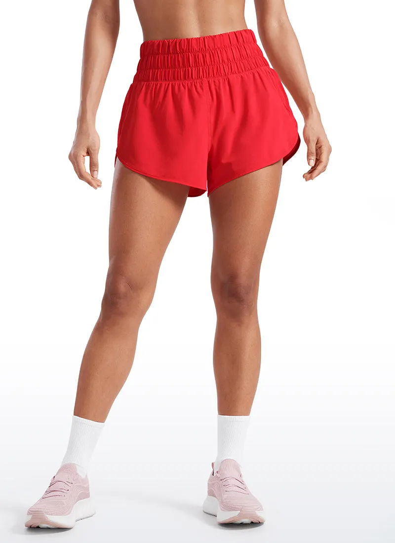 Feathery-Fit Soft Super High Waisted Dolphin Shorts Pocket 3''