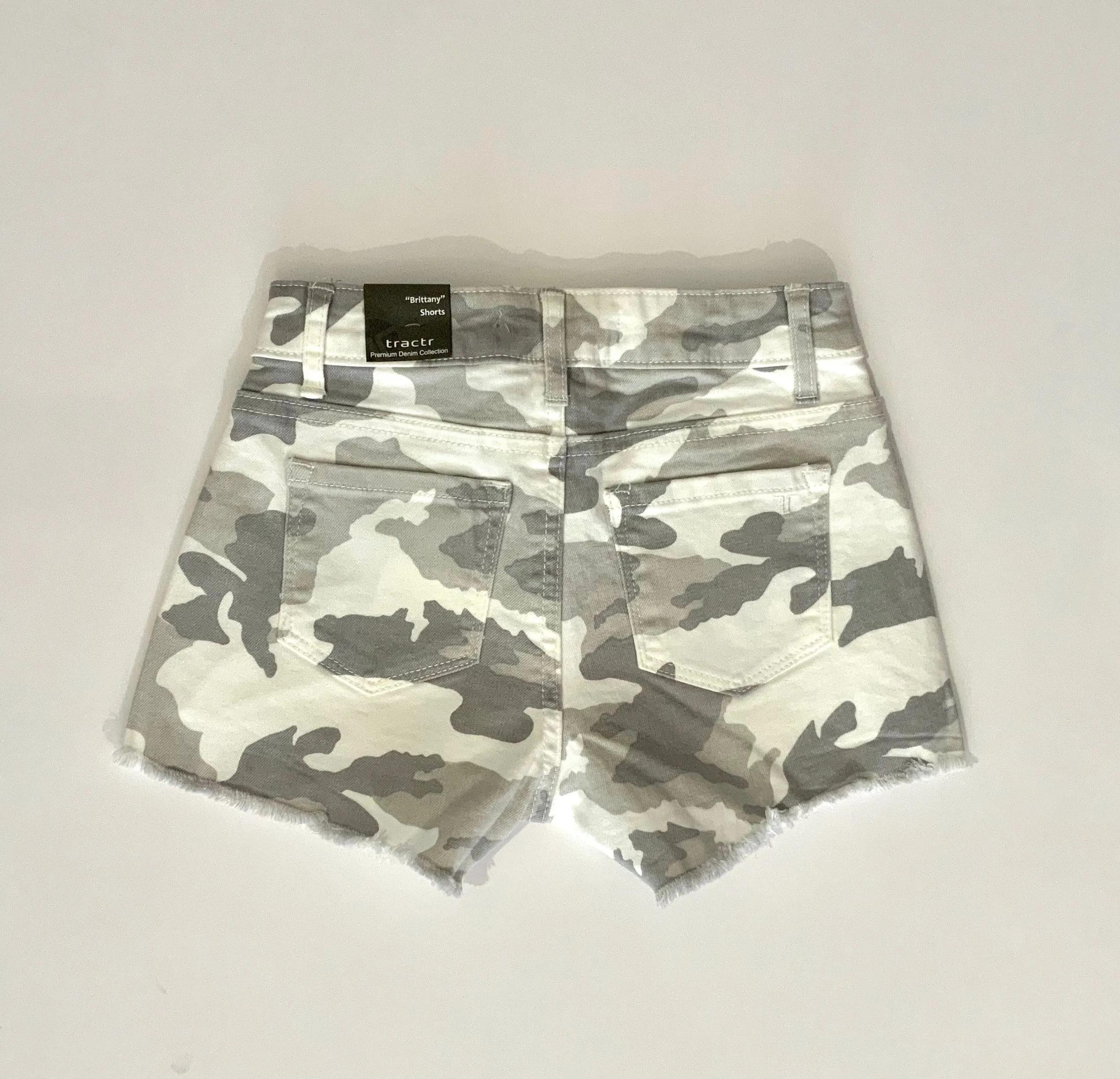 Grey Camo Brittany Shorts