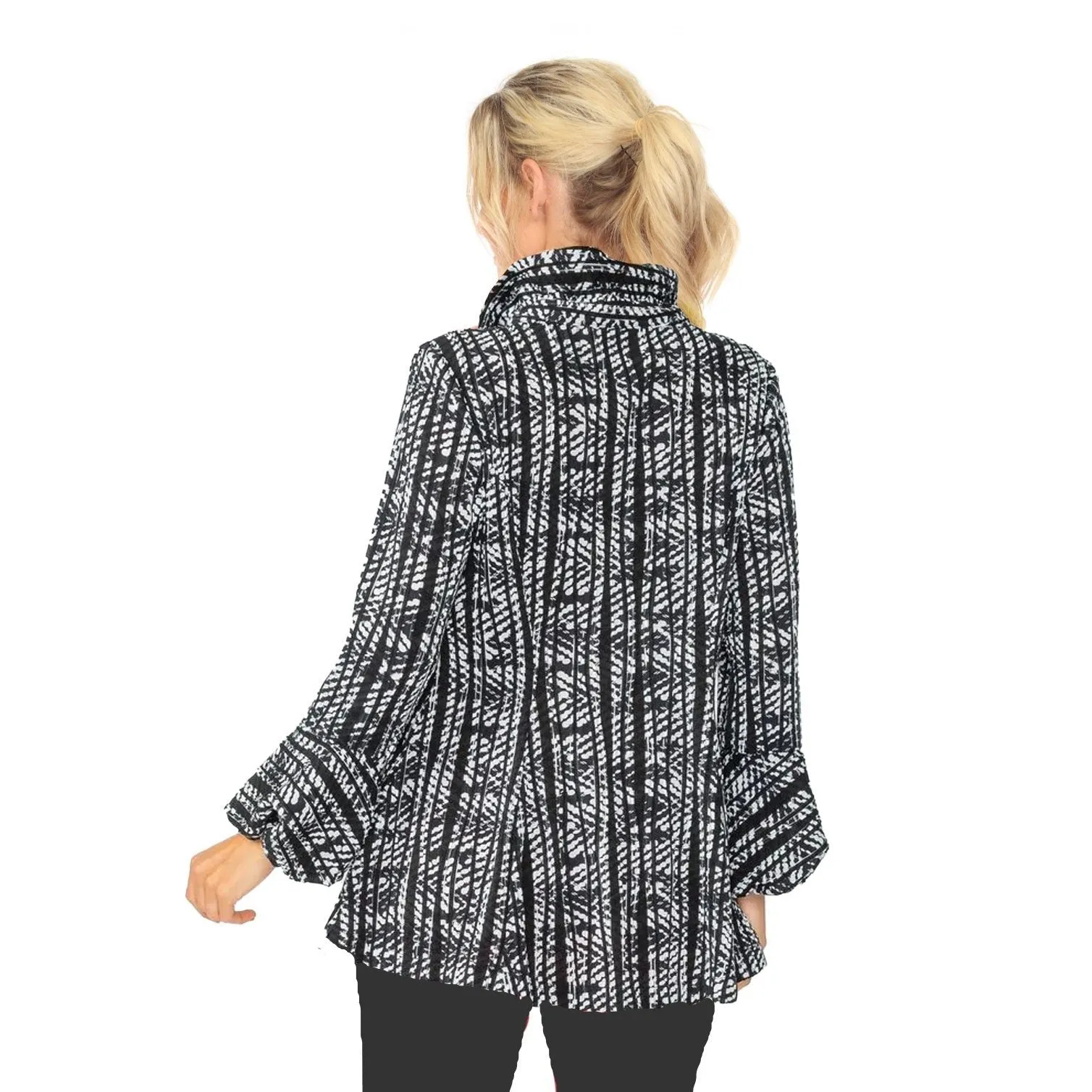 IC Collection Ripple Effect Zip-Front Jacket - 4737J