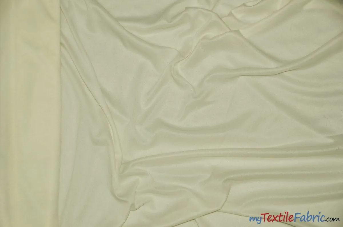 Interlock 70 Denier Polyester | Stretch Lining | Polyester Knit Lining | 60" | White Ivory Black |