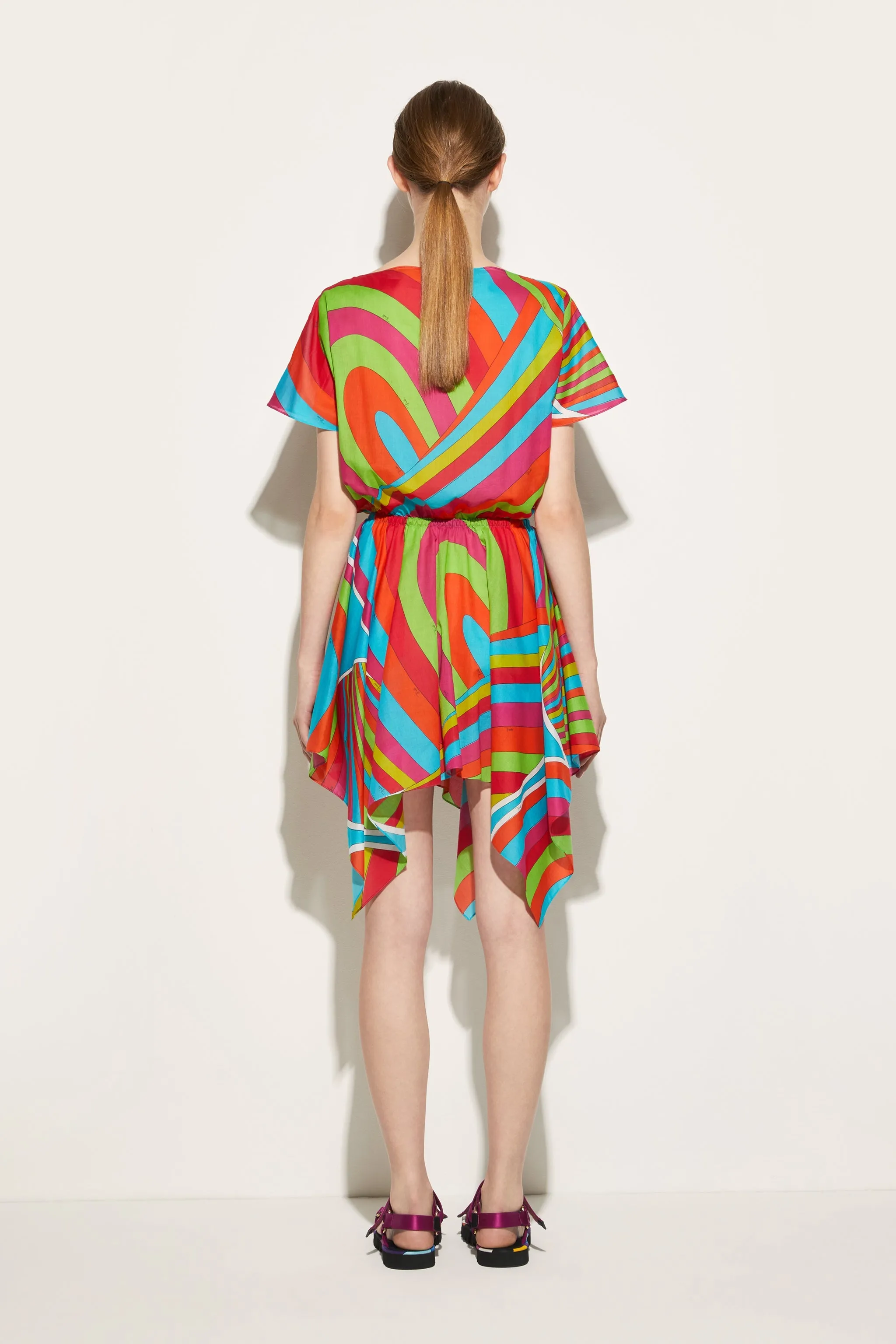 Iride-Print Cotton Dress