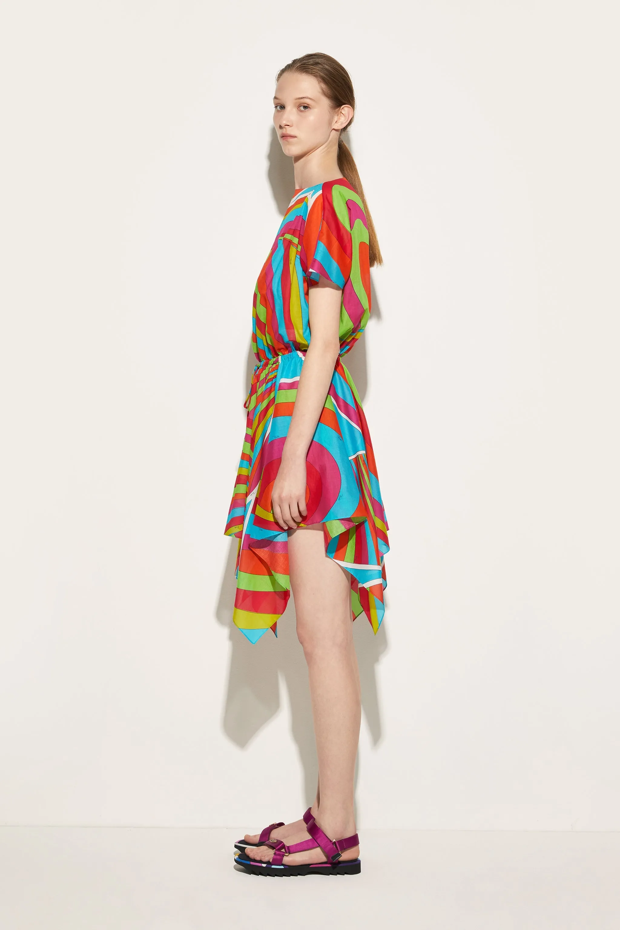 Iride-Print Cotton Dress