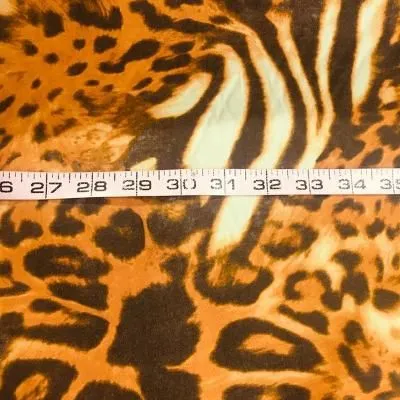 Italian Cotton Print -Cream / Browns