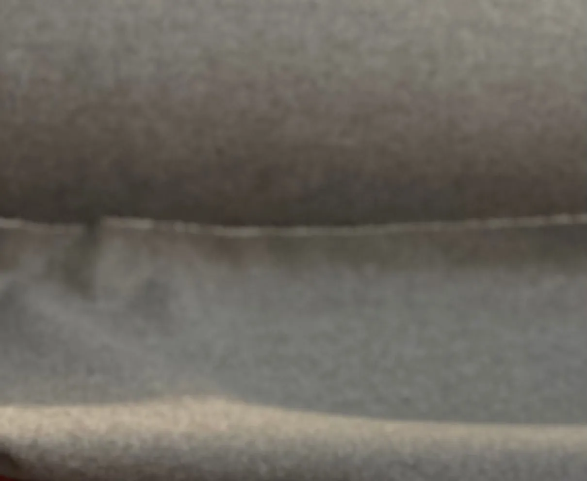 Italian Double Face Melton Wool - Heathered Sand/Gray