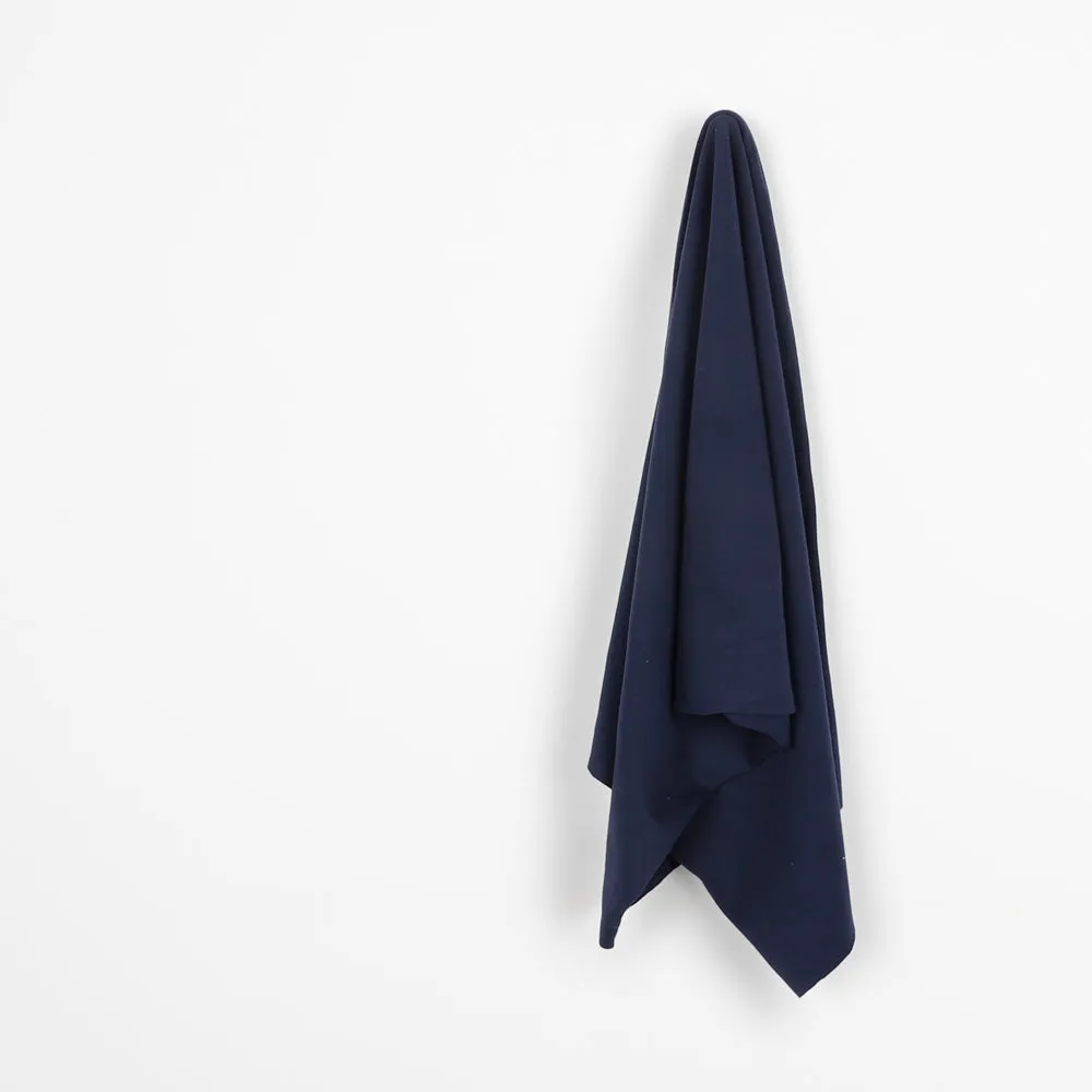 Italian Reversible Wool / Silk Coating - Marine / Chalk