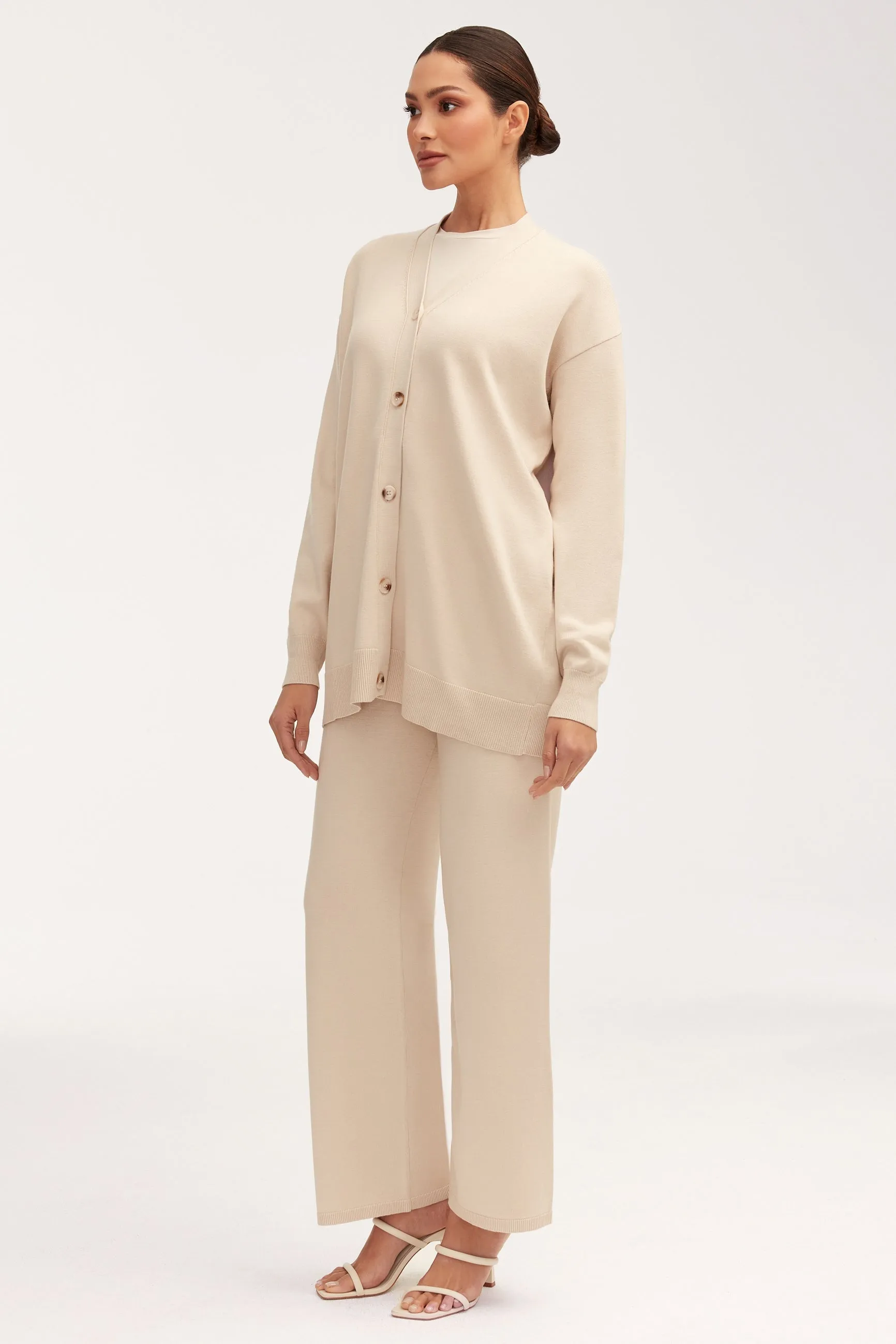 Jess Knit Cardigan - Beige