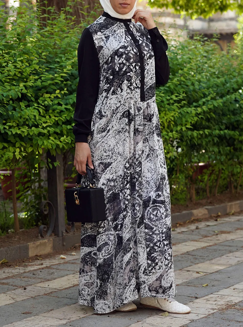 Jurumiyyah Printed Abaya