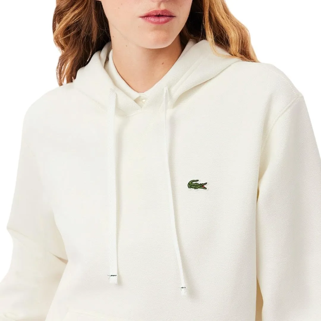 Lacoste Women's Relaxed Fit Double Face Pique Hoodie