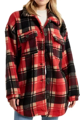 Last Chance! Plaid Fleece Jacket