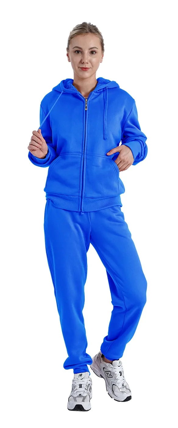 Lee Hanton LJS100X 2pc Sherpa Fleece Lined PlusSize 2pc Jog Set