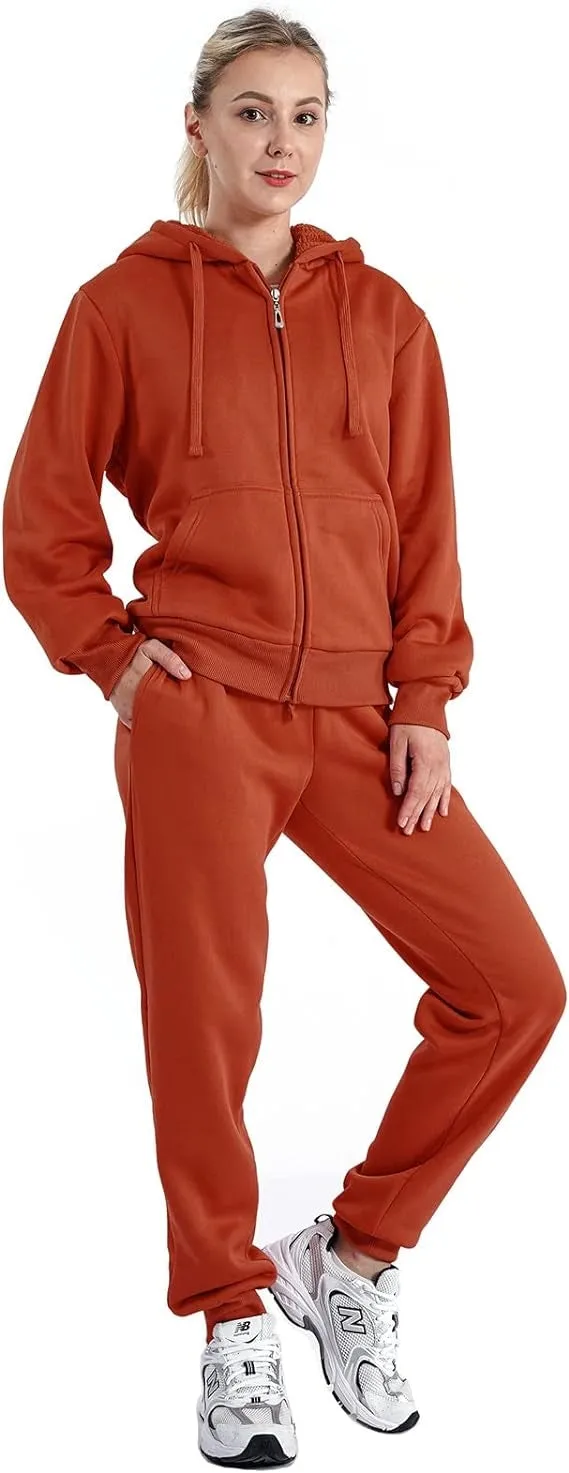 Lee Hanton LJS100X 2pc Sherpa Fleece Lined PlusSize 2pc Jog Set