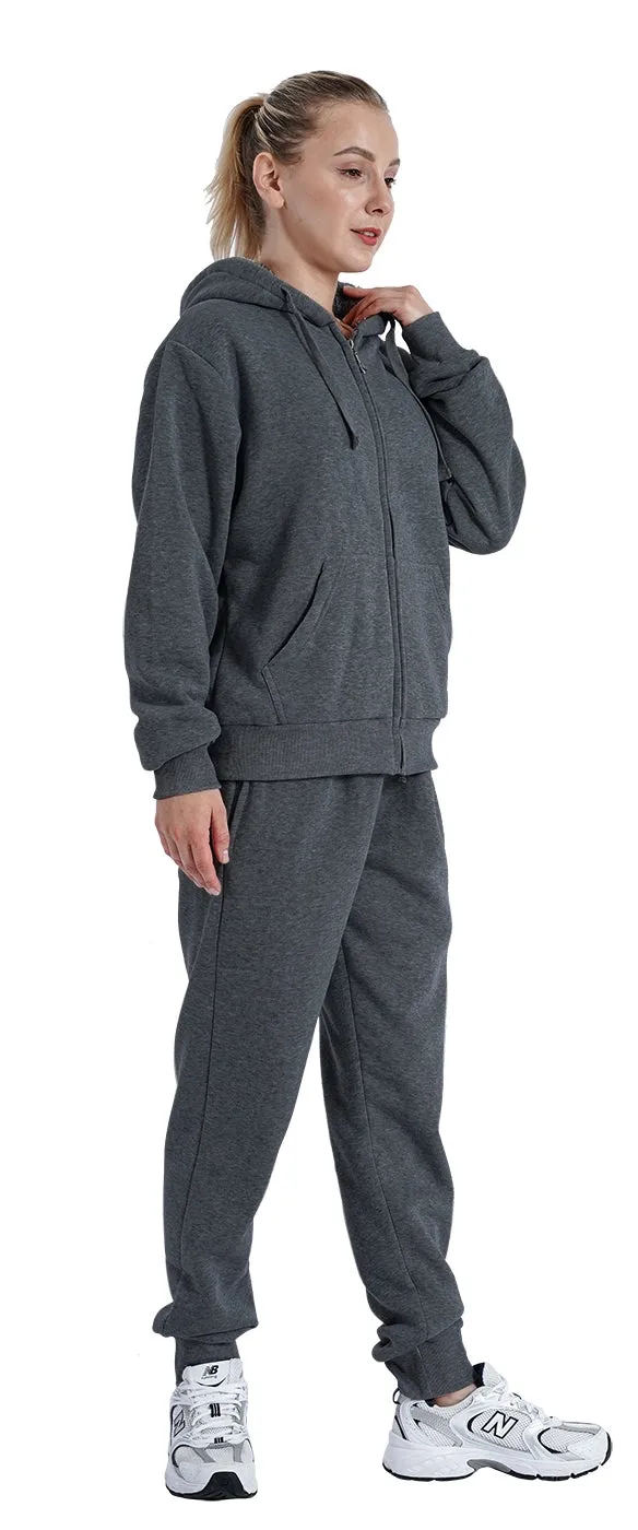 Lee Hanton LJS100X 2pc Sherpa Fleece Lined PlusSize 2pc Jog Set