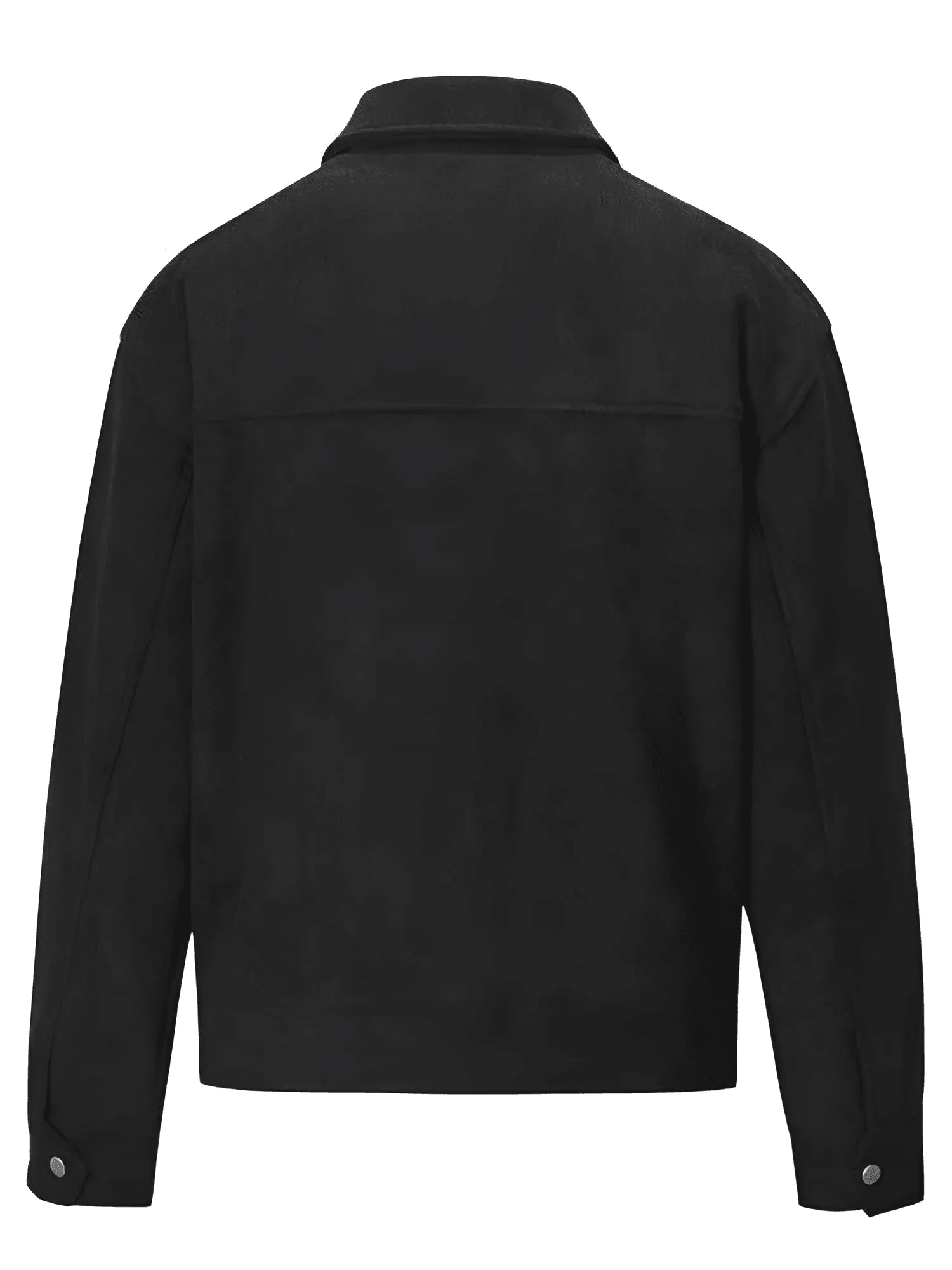 Mens Vintage Suede High Street Zipper Lapel Casual Short Jacket