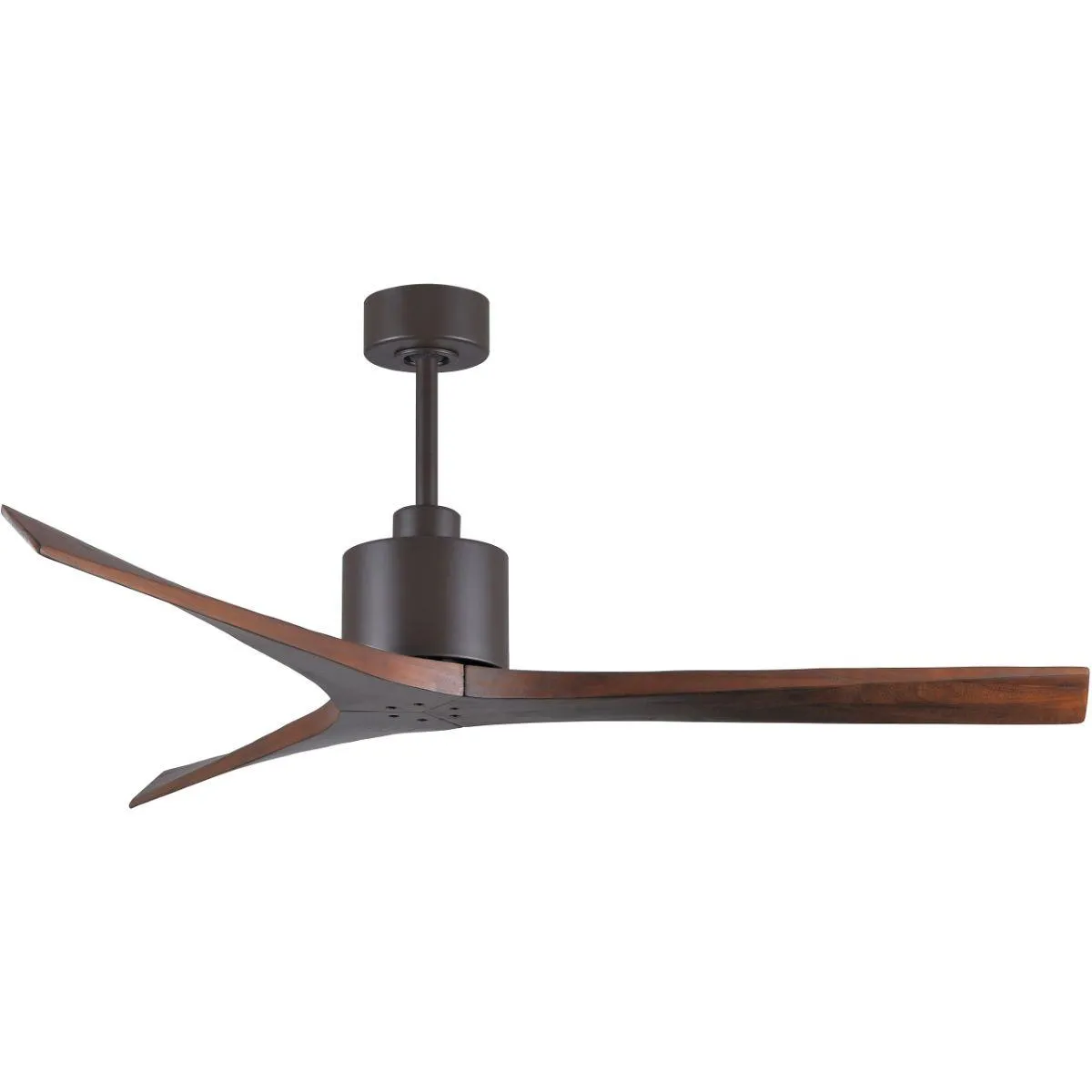 Mollywood 60 Inch Bronze and Walnut Damp Rated Ceiling Fan with Remote