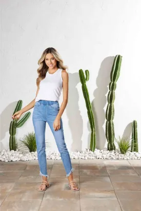 Mudpie Folly Fringe Pull-on Jeans