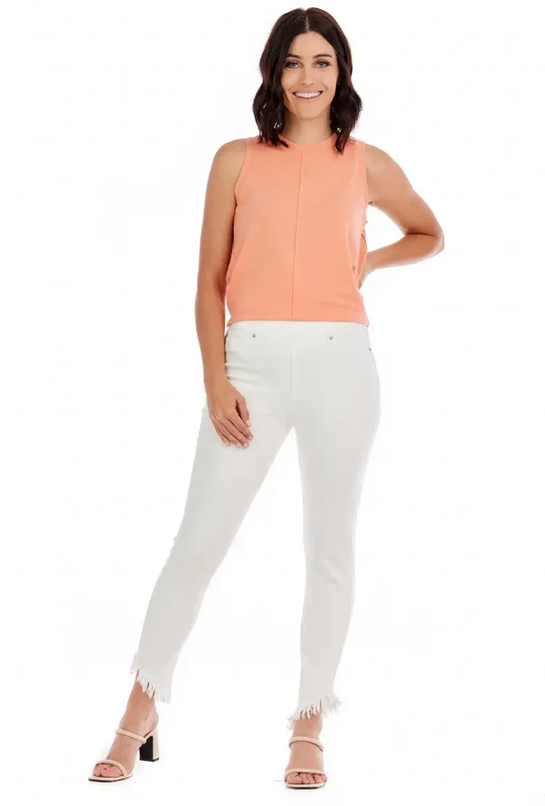 Mudpie Folly Fringe Pull-on Jeans