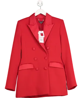 Nadine Merabi Red Monica Blazer UK 12