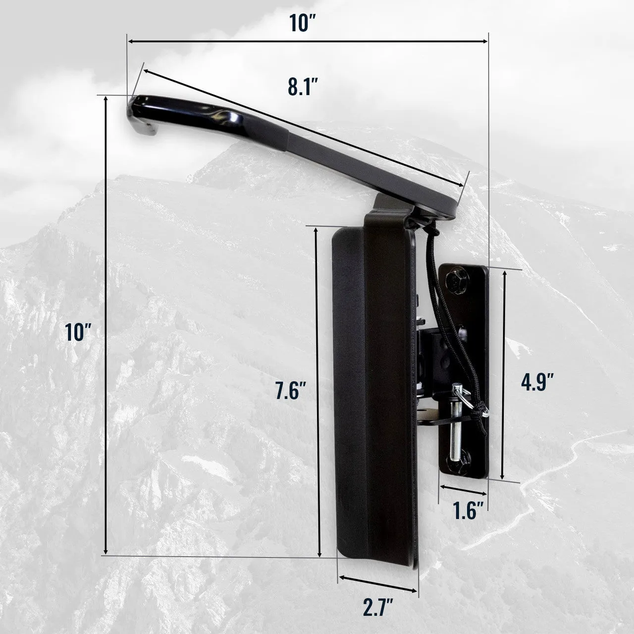 OUTLET | Swivel Mount Bike Storage Rack | 4 Bicycle | Garage Wall Hook | Deep Water