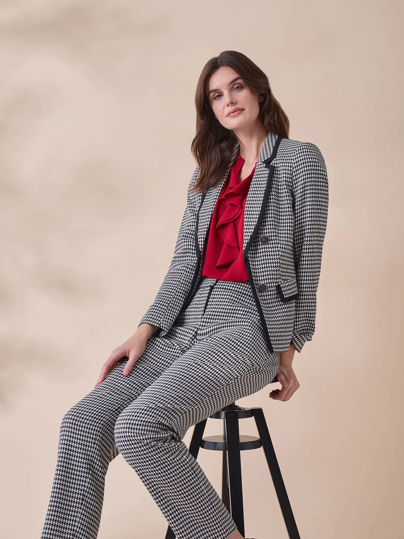 Petite Camden Jacket, Houndstooth