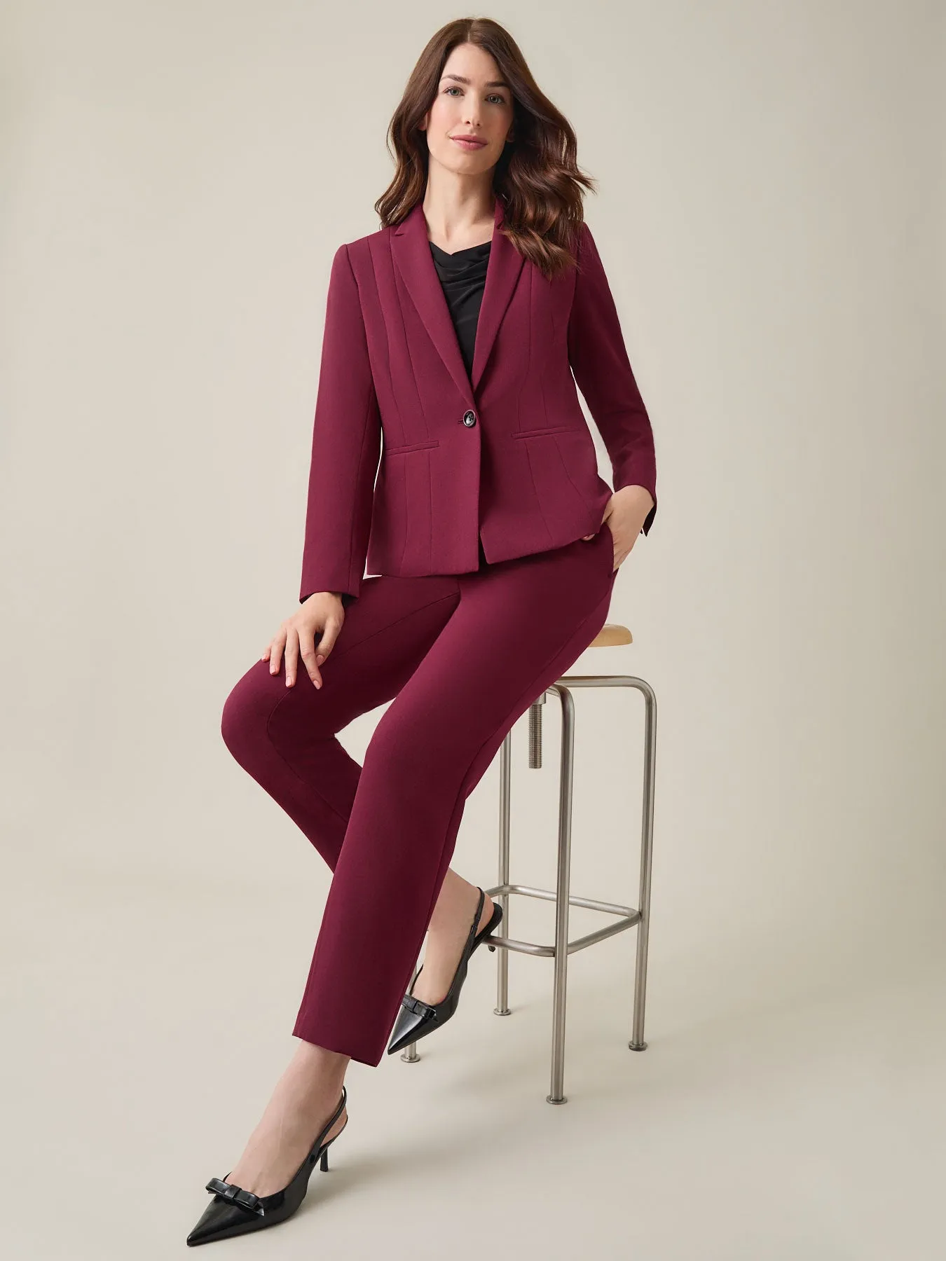 Petite Holly Jacket, Iconic Stretch Crepe