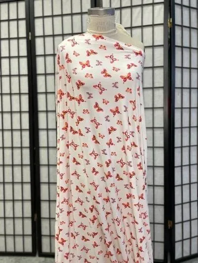Pink Butterfly Print ITY