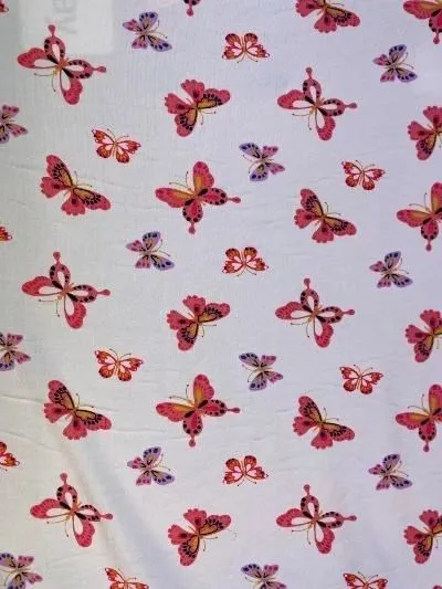 Pink Butterfly Print ITY