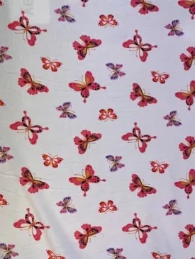 Pink Butterfly Print ITY