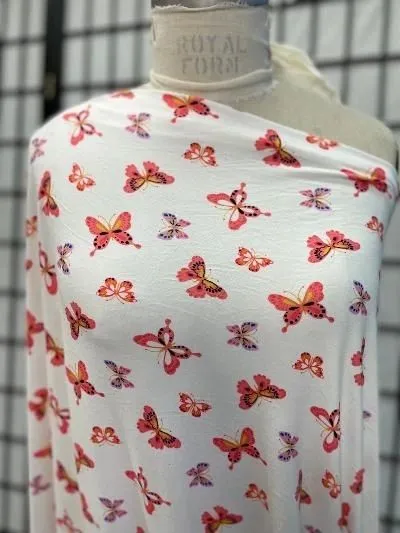 Pink Butterfly Print ITY