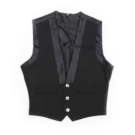 Prince Charlie Jacket Waist Coat Black Color