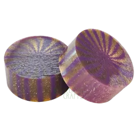 Purple & Gold Polyester Ring Blank