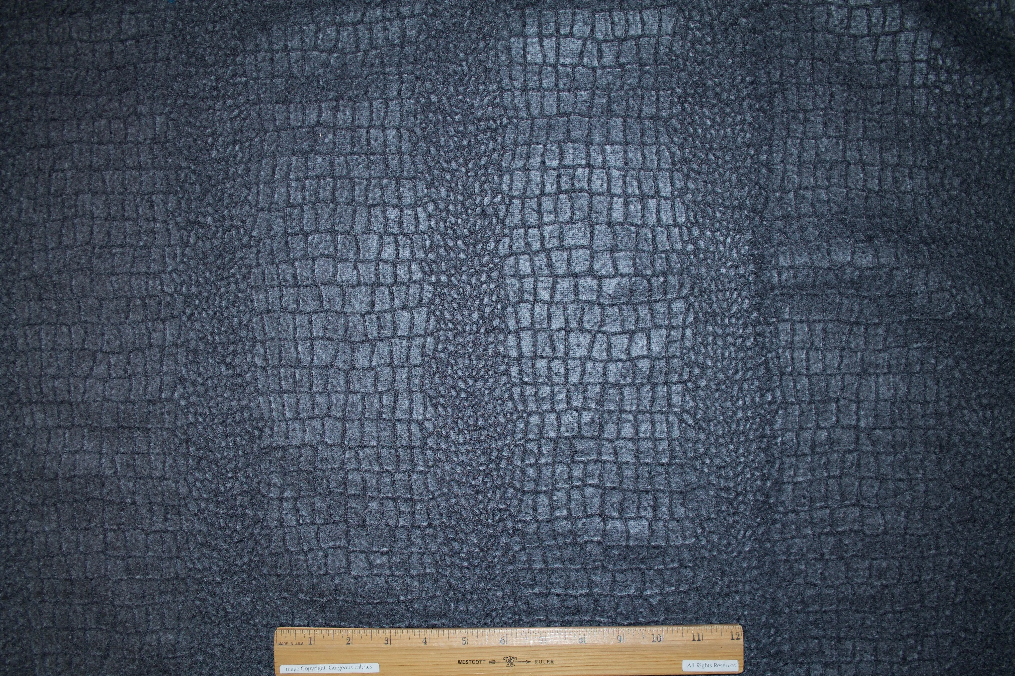 Python Texture Double Faced Wool Knit - Gray
