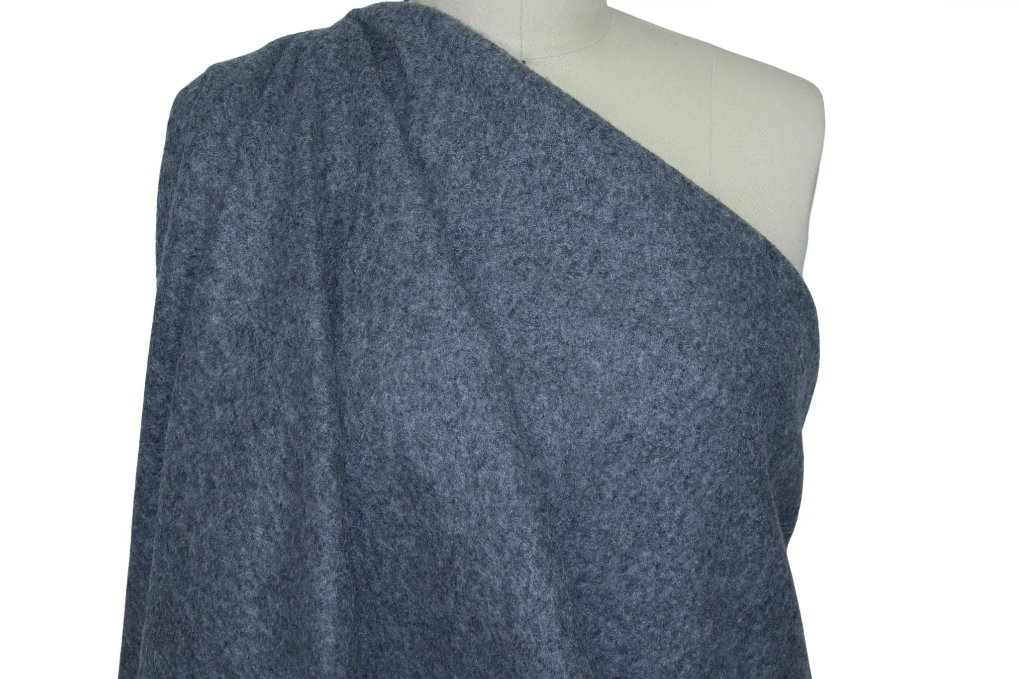 Python Texture Double Faced Wool Knit - Gray
