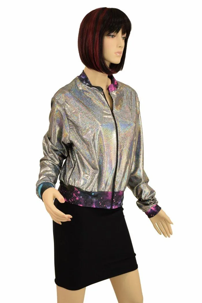 "Kimberly" Jacket in Silver Holo