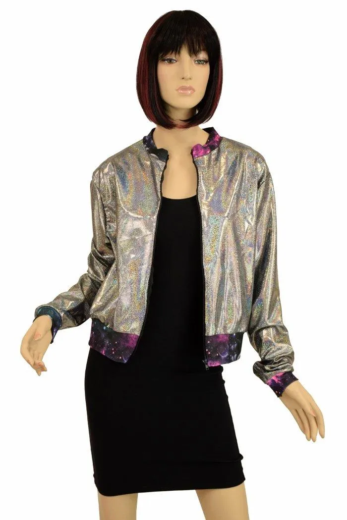 "Kimberly" Jacket in Silver Holo