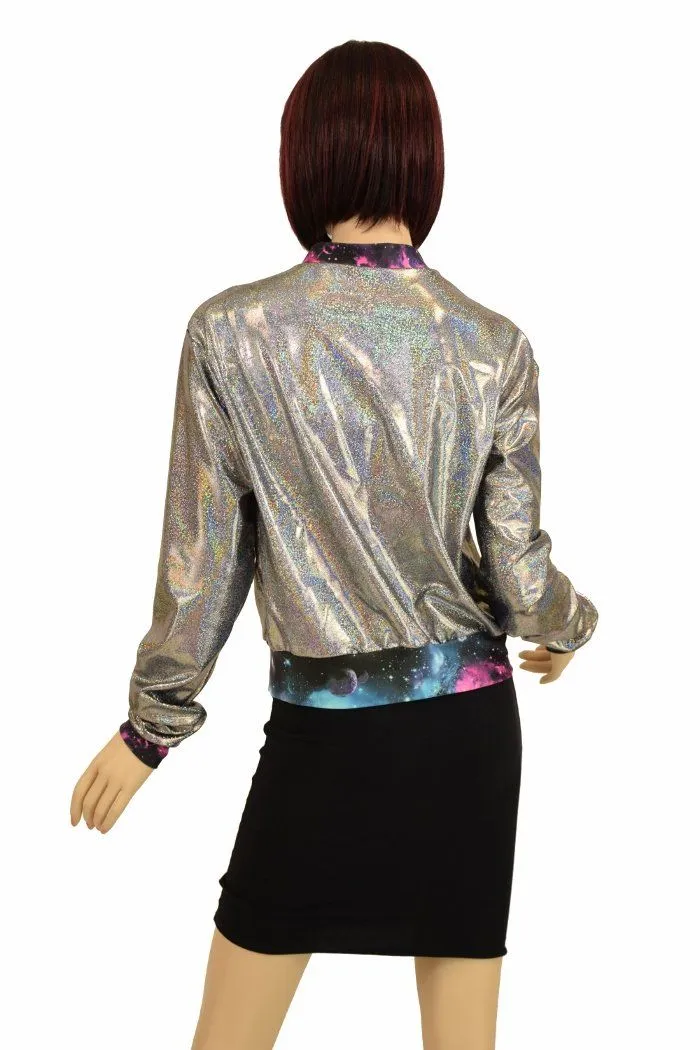 "Kimberly" Jacket in Silver Holo