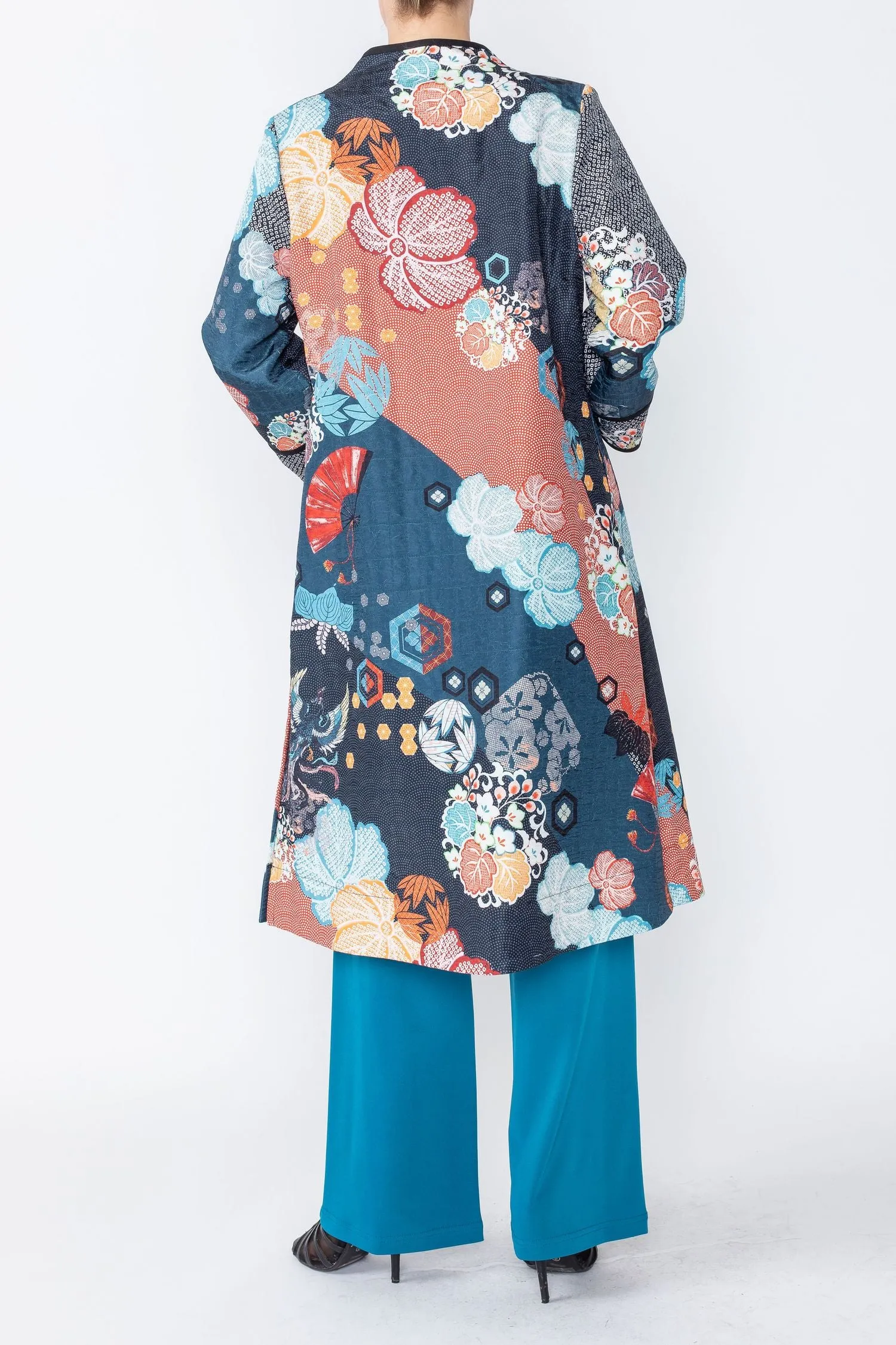 Red Long Duster W/ Pockets