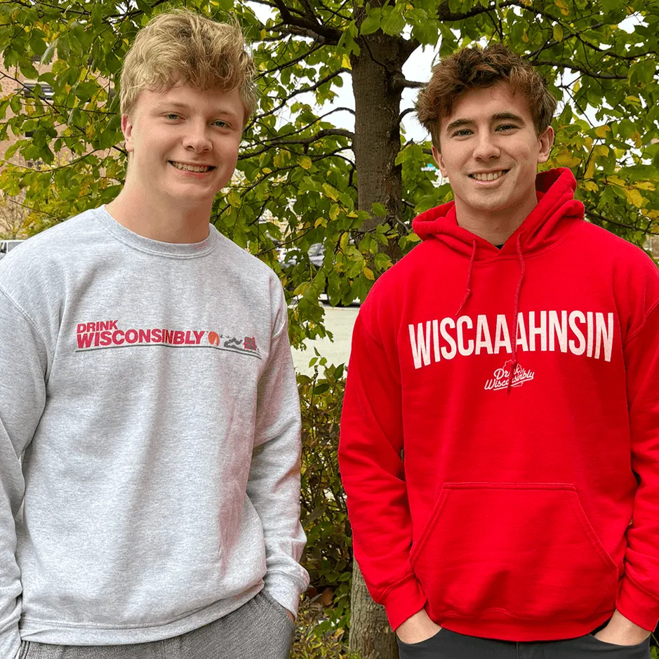 Red "Wiscaaahnsin" Hoodie