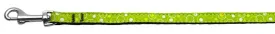 Retro Nylon Ribbon Collar Lime Green 3-8 wide 4Ft Lsh