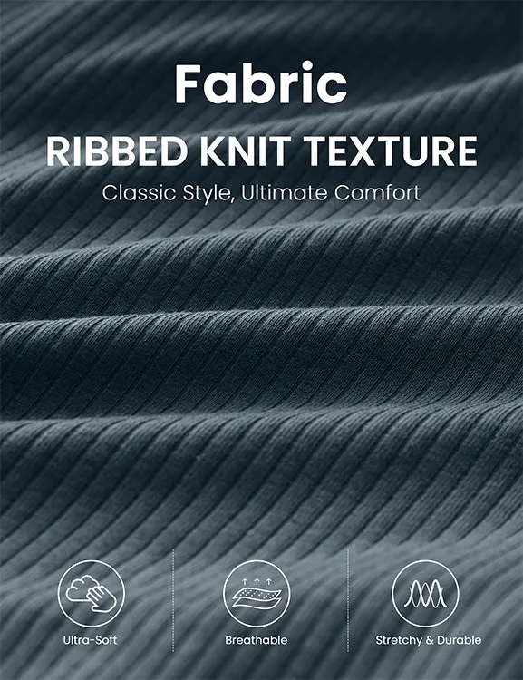 Ribbed High Rise Sweat Shorts 3''