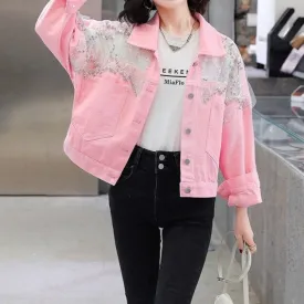 Sasha Sequined Denim Jacket