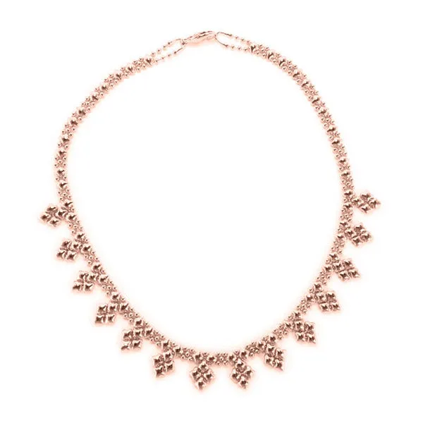 SG Liquid Metal MINI-J-RG Rose Gold Finish NECKLACE by Sergio Gutierrez