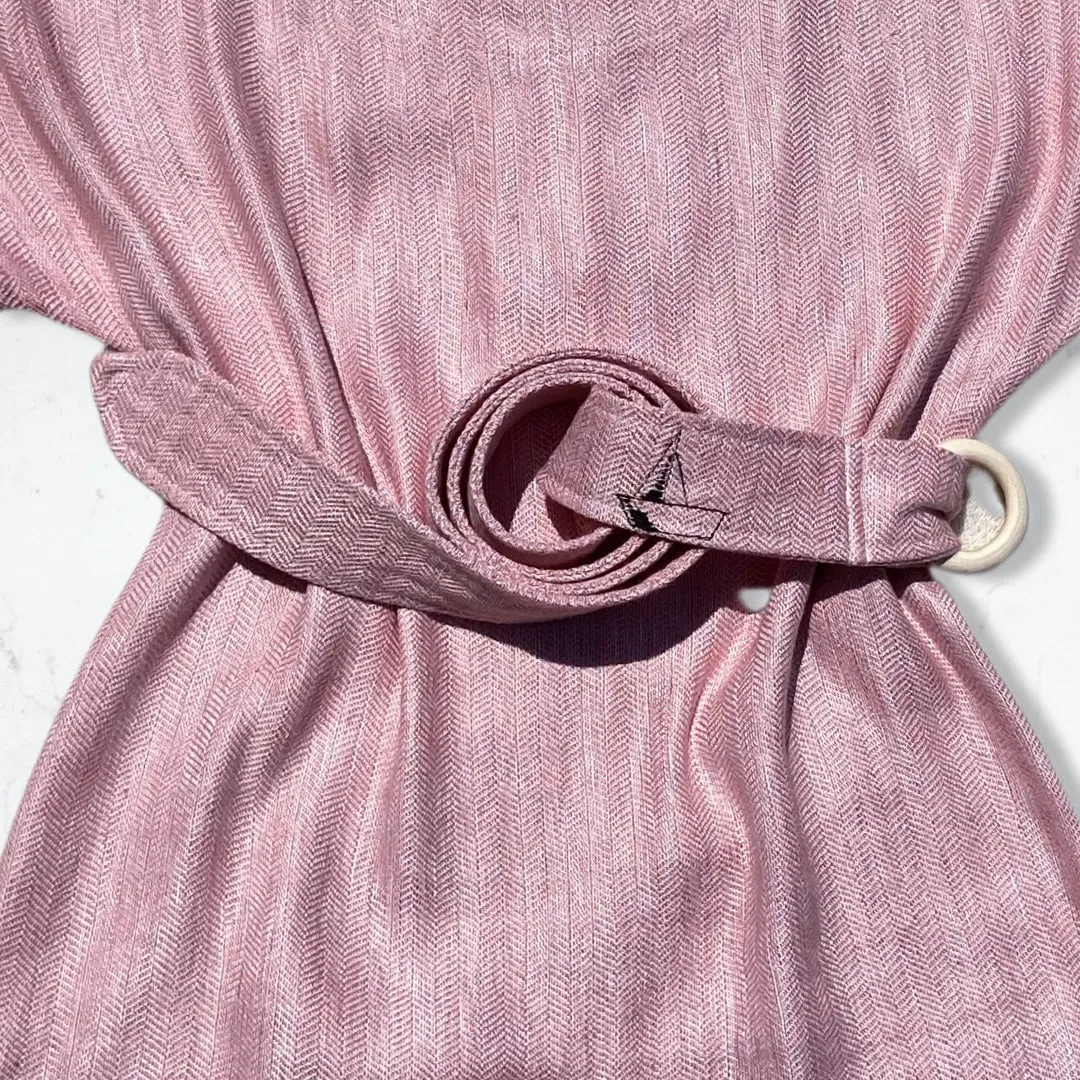 Soft Pink Linen Dress
