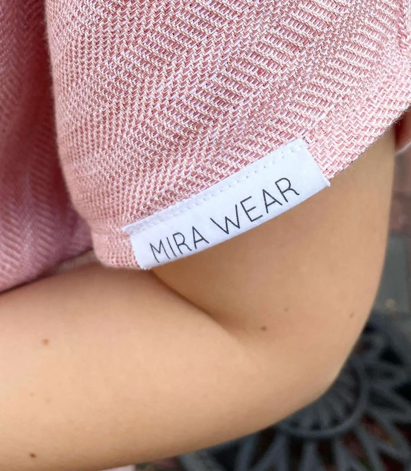 Soft Pink Linen Dress