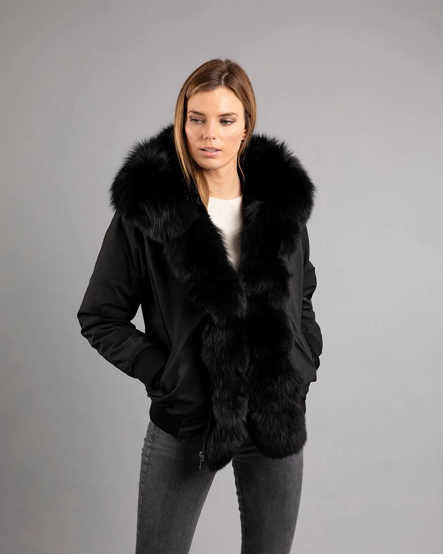 St Anton Lux Bomber Black