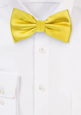 Sun Yellow Solid Bowtie